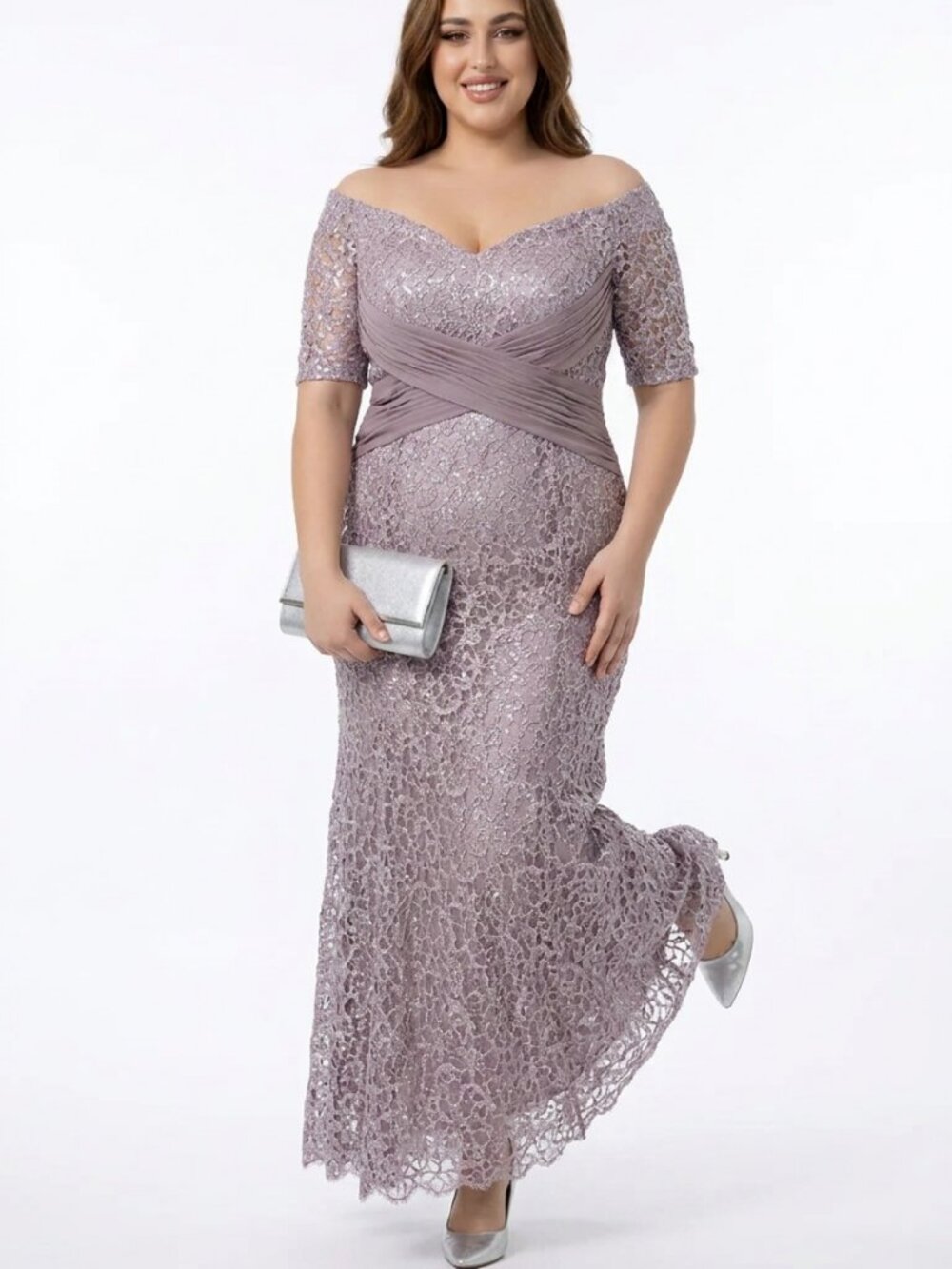 Liliac floor-length gown